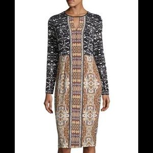 Maggy London mixed print jersey dress